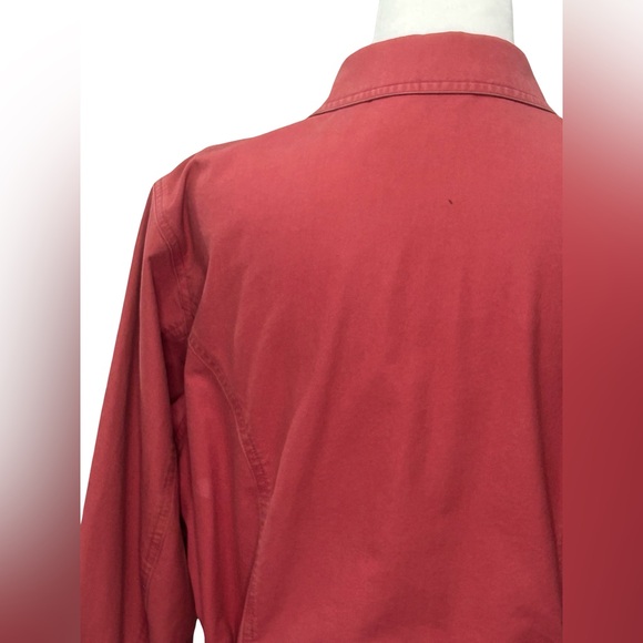 L.L. Bean Vintage Y2K Women's M P Red Jacket Logo Casual Chore Barn Coat READ - Picture 8 of 16
